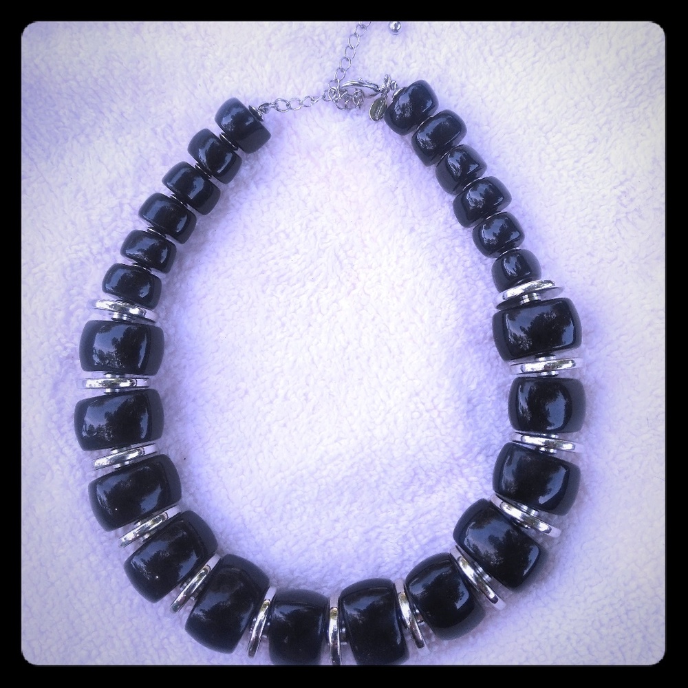 Chico's Black Chunky Necklace